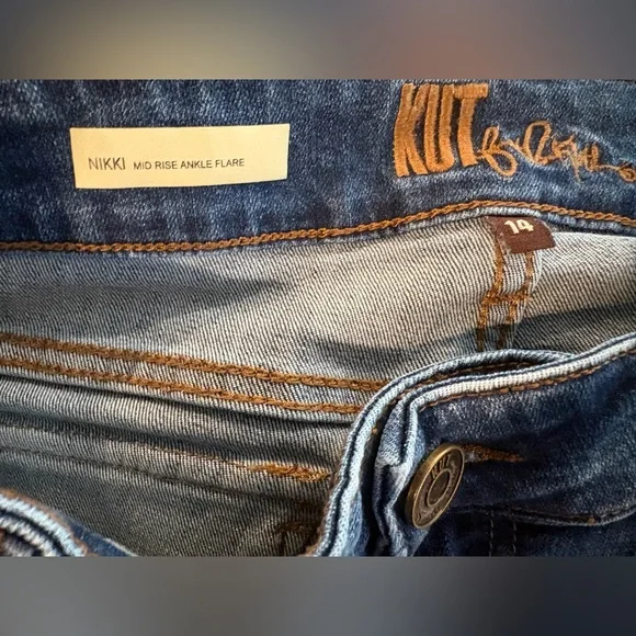 Kut from the Kloth Medium Wash Cropped Jeans - Picture 2 of 5